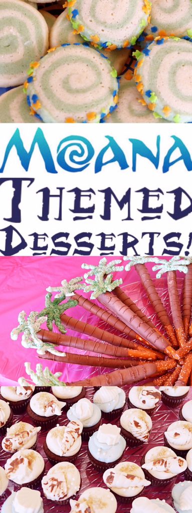 moana themed desserts pinterest